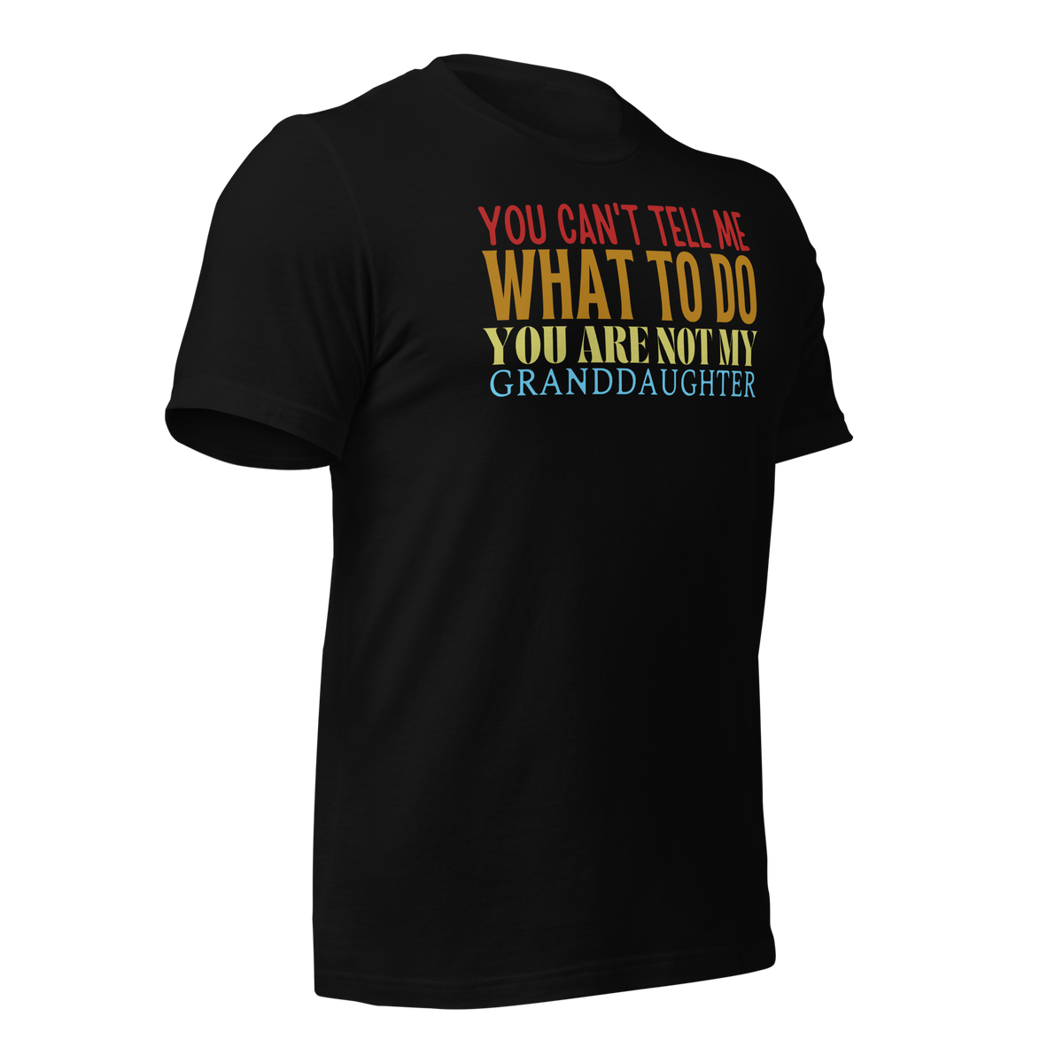Granddad Shirt, Girl granddad shirt, Fathers Day Shirt, Funny Mens Shirt, Funny Granddad Shirt, Tell me what to do, Gift for him, Gift for her, New Papa Gift, Funny grandma Shirt, grandmother Shirt, New grandfather Shirt, granddaddy Shirt, papa tee, You Can't tell me What To Do You Are Not My granddaughter Shirt