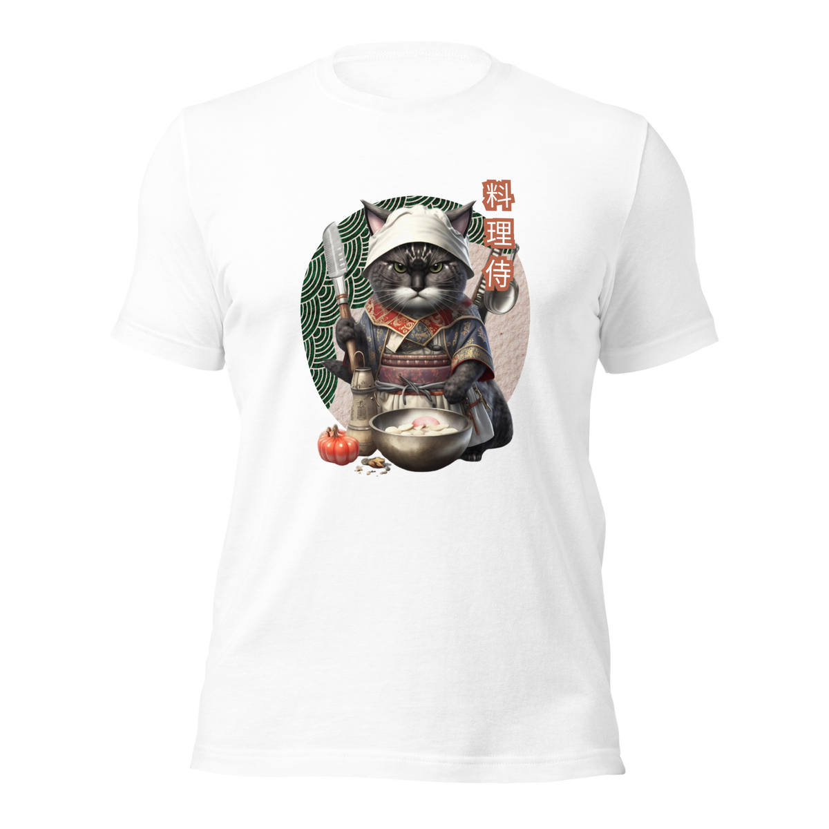 Tokio Japan, Samurai cat tee, Samurai Cat, Tattoo Style Shirt, Samurai, Ninja, Samurai Kitten, Ninja cat tshirt, Ninja Cat, kawaii, Japanese Kawaii, Ninja Cat T-Shirt,  Japanese Calligraphy, gift for him, gift for her, gift for cat lover, Cat Lover T-Shirt